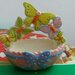 Idea regalo porta cioccolatini farfalle in ceramica