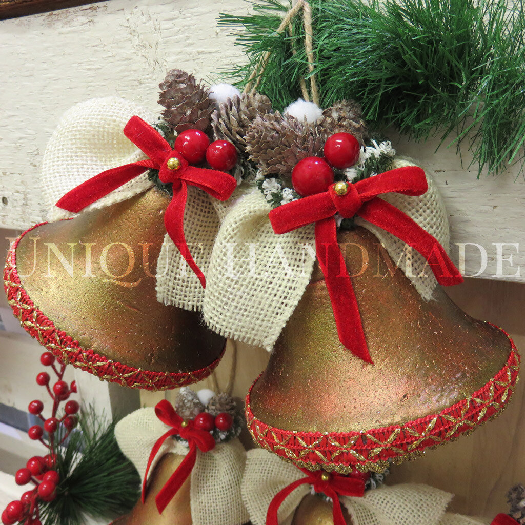 Suneast 50 Campanelle In Bronzo Anticato, Per Decorazioni Natalizie E Feste Fai Da Te