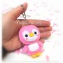 Portachiavi Pinguino Kawaii Rosa - Cute Mini Fanta Pets
