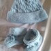 Completo cappello e scarpette neonato