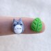 Totoro orecchini in fimo