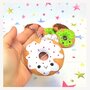 Portachiavi Ciambella Kawaii - Cute Food Creations - Bianco / Vaniglia