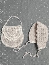 Borsetta e Cappellino neonato 