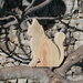 Gatto in legno, soprammobile a forma di gatto in legno 