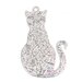 M* Pendente Charms Ciondolo Fai da Te a forma di GATTO GATTINO 29* 17 mm per collane, bomboniere, bracciali, feste party eventi Natale