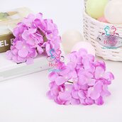 M* Rametto fiore artificiale Ortensia LILLA (NO STELO)  fai da te, decorazioni, bomboniere, matrimonio, compleanno, comunione., ecc