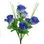 M* Ramo Bouquet fiori artifiali ROSA colore BLU fai da te, decorazioni, bomboniere, matrimonio, compleanno, comunione., ecc