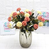 M* Ramo Bouquet di 7 fiori artificiali fai da te, decorazioni, bomboniere, matrimonio, compleanno, comunione., ecc