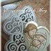 Stampo in silicone icona 3 cuori Sacra Famiglia 