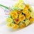 M* Rametto Mazzolino fiore artifiale Rose colore GIALLO te, decorazioni, bomboniere, matrimonio, compleanno, comunione., ecc