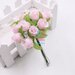M* Rametto mazzolino fiore artificiale di 12 Boccioli di Rose colore ROSA fai da te, decorazioni, bomboniere, matrimonio, compleanno, comunione., ecc