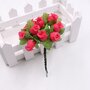 M* Rametto mazzolino fiore artificiale di 12 Boccioli di Rose colore SALMONE fai da te, decorazioni, bomboniere, matrimonio, compleanno, comunione., ecc