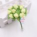 M* Rametto mazzolino fiore artificiale di 12 Boccioli di Rose colore GIALLO PALLIDO fai da te, decorazioni, bomboniere, matrimonio, compleanno, comunione., ecc