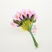 M* Rametto mazzolino fiore artificiale di Calle colore ROSA VIVO fai da te, decorazioni, bomboniere, matrimonio, compleanno, comunione., ecc