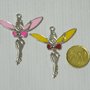 Charm silver e rosa Trilly