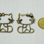 Charm Hello kitty oro anticato