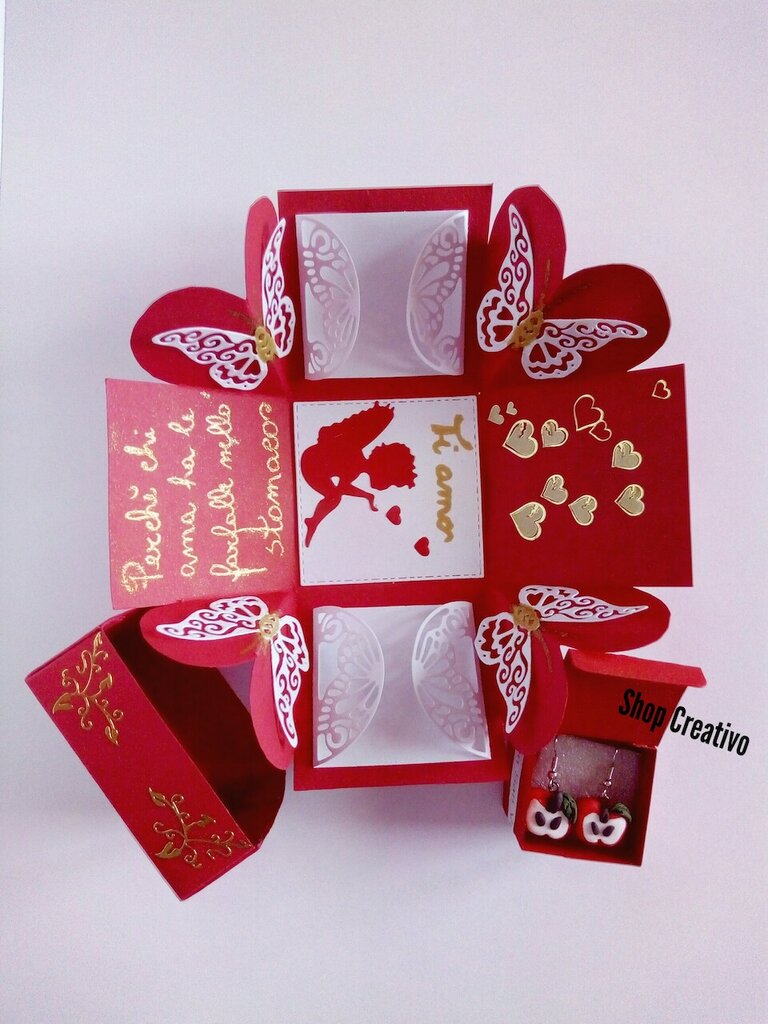 Scatola explosion box San Valentino - Feste - Idee regalo - di