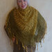sciarpa, sciarpa di lana, mantellina, lana di capra, colore d'oro, scialle, scialle caldo, scialle di lana, handmade