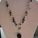 collana lunga catena rosario onice perle tormalina