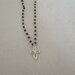 girocollo catena rosario con ciondolo croce