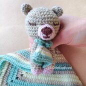 Martino Sonnellino, Doudou orsetto per neonato in lana morbissima 