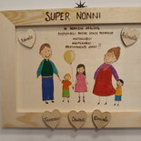 Cornice In Legno Per Foto Con Scritta 'Nipoti' – Regalo Per Nonni, Formato 10x15 Cm, Supporto Da Tavolo, TJ11