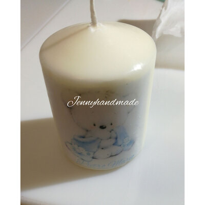 Candela Battesimo nascita candele con stampa Candela Battesimo nascita candele con stampa