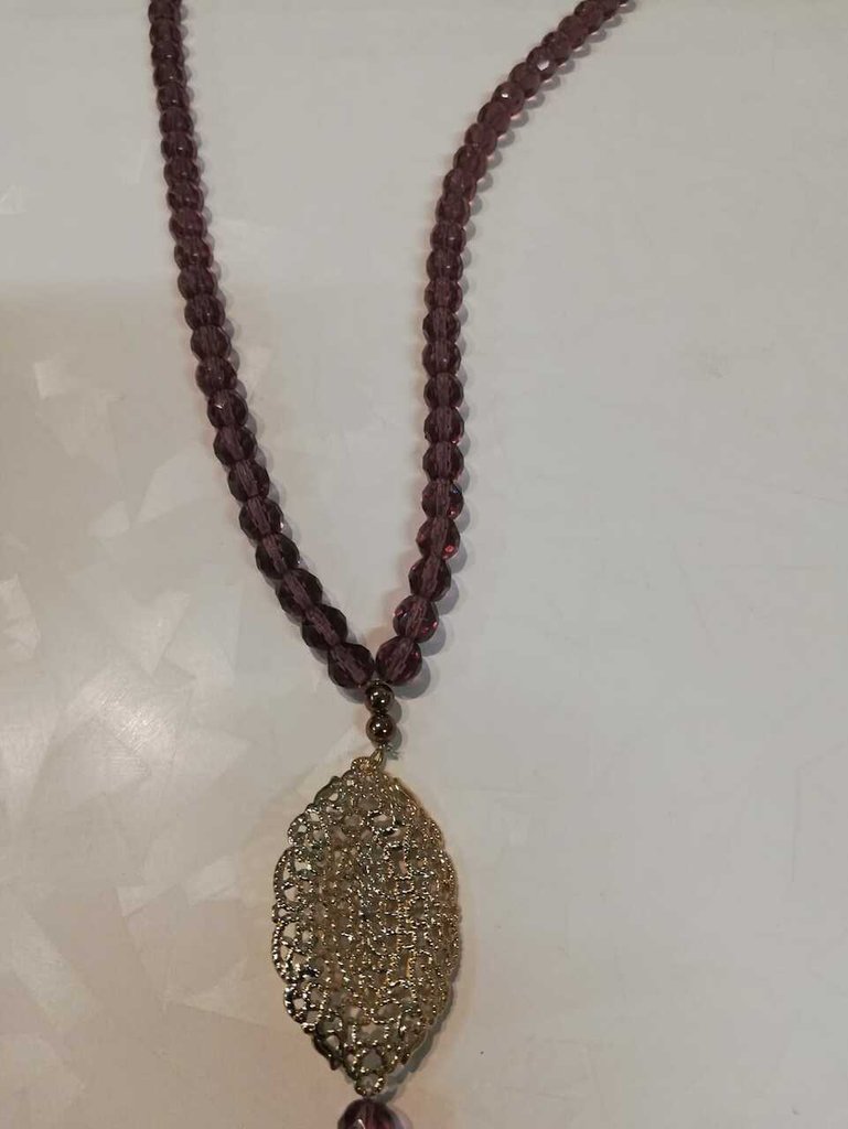 Collana Donna Luxe Volition Sempre Oro Con Pietre Preziose A Goccia
