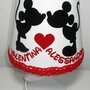 Idea regalo San Valentino Natale lei donna ragazza Romantica LAMPADA personalizzata anniversario amore topolini innamorati Minnie Topolino