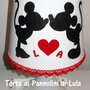 Idea regalo San Valentino Natale lei donna ragazza Romantica LAMPADA personalizzata anniversario amore topolini innamorati Minnie Topolino