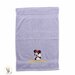 Asciugamano in spugna di cotone lilla, ricamo Minnie con Fiocco 50x30 cm