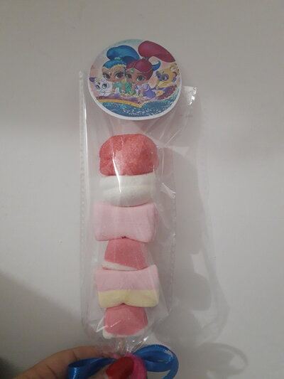 Spiedini marshmallow confezionati a tema - Feste - Bomboniere - di