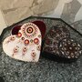 Scatolina portagioie decorata con mandala - festa dei nonni - Natale - idea regalo - fidanzati 