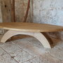 Tavolo surf, tavolo in legno di rovere, coffee table, tavolo basso in rovere