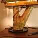 Foglie d'autunno - lampada in legno