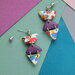 orecchini multicolore _Carnival_ in fimo forme creative _085_