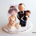Cake topper personalizzato matrimonio fimo