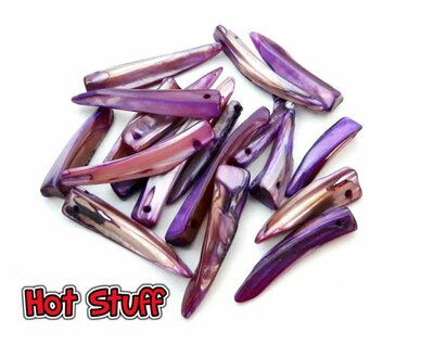 (10g) Madreperla Artigli con foro - Viola (10g) Madreperla Artigli con foro - Viola