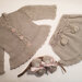 Set grigio e rosa - Completo neonato coprifasce, culotte e scarpine