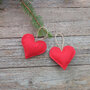  Set of heart-shaped decorations in pannolenci handmade with passion.