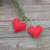  Set of heart-shaped decorations in pannolenci handmade with passion.