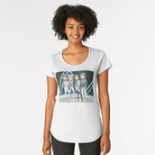 T-shirt  da donna con stampa "ABBA fan"