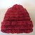 Caldo e morbido cappello di lana  di ottima qualità color rmattone, realizzato a uncinetto.