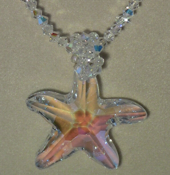 Chaîne Cheville Fille Avec Initiale, étoile De Mer Et Perle - Argenté - 38 Cm