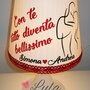 Idea regalo San Valentino Natale Romantica Lampada lunga dedica personalizzata originale ragazza fidanzata lei cuore amore infinito