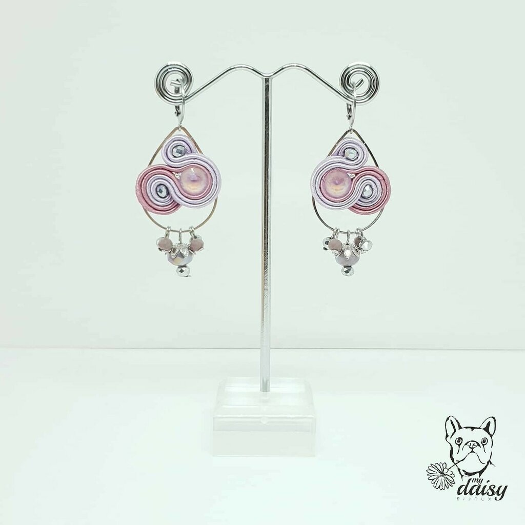 Philip Jones Orecchini Pendenti A Goccia Con Cristalli Zircondia Rosa - Placcati Argento, Ipoallergenici, 27x8,5mm, Con Sacchetto In Velluto - 3