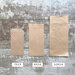 10 kraft paper bags con scritta personalizzata, bustine in carta craft con trama in rilievo da utilizzare per confettate o lancio del riso