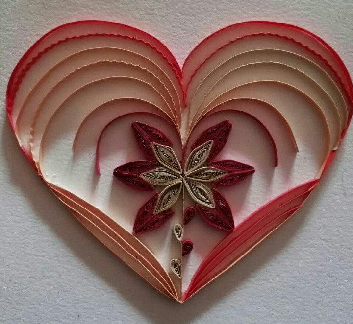QUADRO CUORE IN QUILLING Feste Idee regalo di Artigianeria su