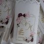 20 sacchetti carta confettata/porta-riso personalizzate con particolari oro matrimonio