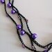 Collana "rosario" perline viola
